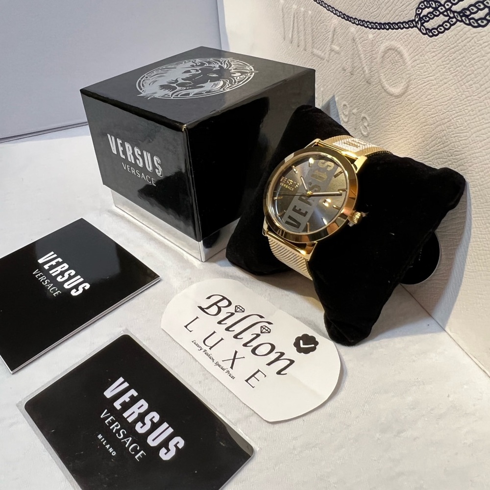 Versace Versus Gold Mesh Watch